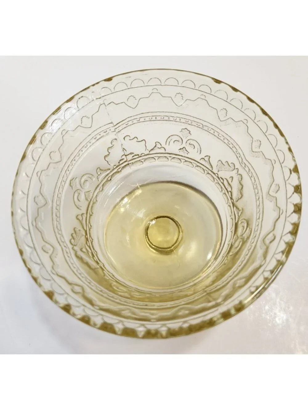 Federal Glass Patrician Spoke Amber Depression Glass 3x3.57 inch Sherbet Glass